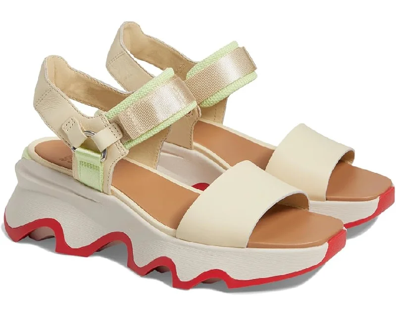 Sandals with durable vibes-Kinetic™ Impact Y-Strap High Sandal - Honey White/Luminous Lime