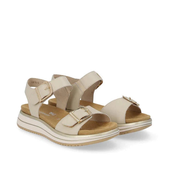 Sandals with adjustable sole-Remonte by Rieker Jocelyn Sandal - Kreid