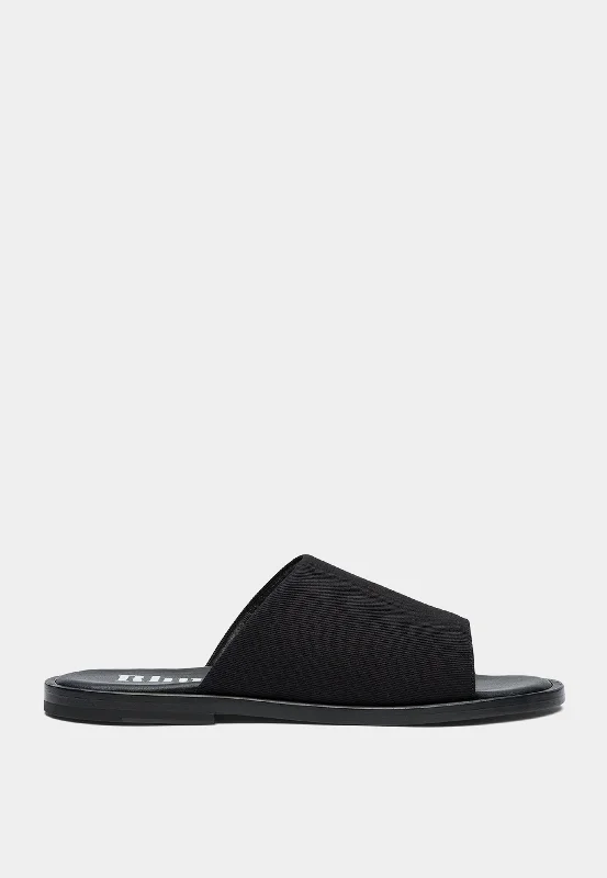 Warm mohair mules-Rhude Casa Canvas Slides Black