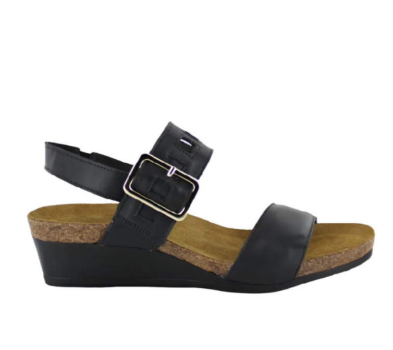 Sandals with breathable comfort-Naot Women's Dynasty Sandal - Black Matte Leather