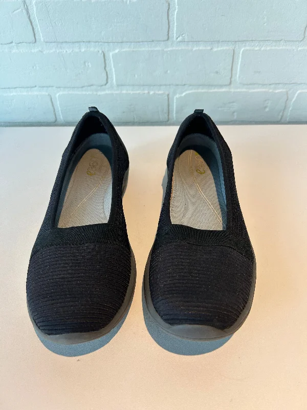 flats with artistic flair-Shoes Flats By Easy Spirit In Black, Size: 9.5