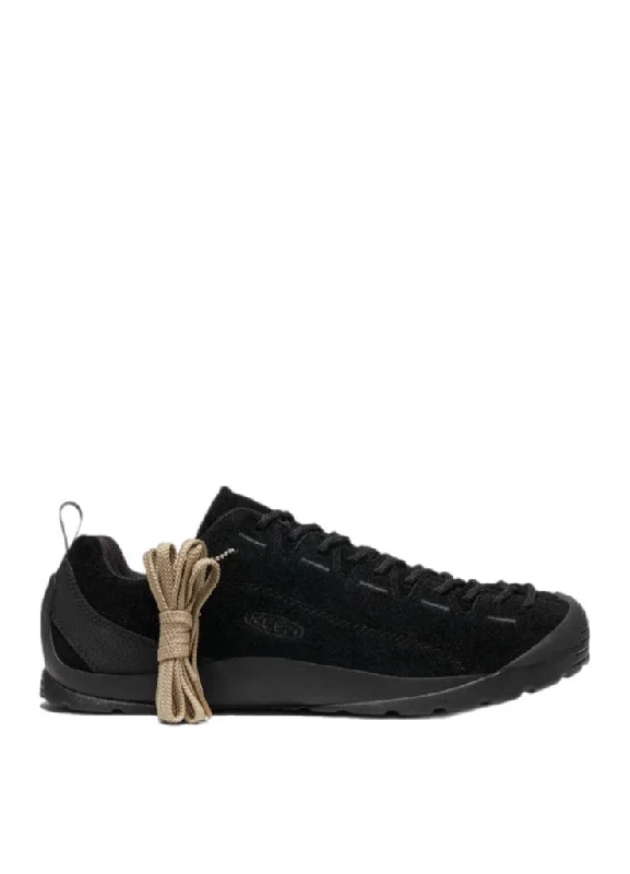 Athletic shoes with cozy fit-Keen Jasper Hairy Black/Black Sneakers