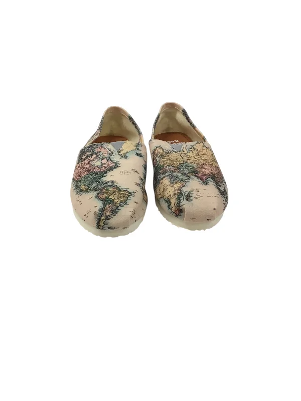 flats for short vacations-Shoes Flats By Clothes Mentor In Multi-colored, Size: 10