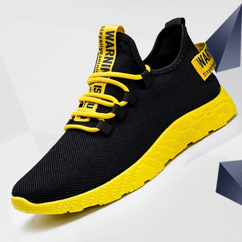 Athletic shoes for winter running-Men Sneakers 2019 New Breathable Lace Up Men Mesh Shoes Fashion Casual No-slip Men Vulcanize Shoes  Tenis Masculino