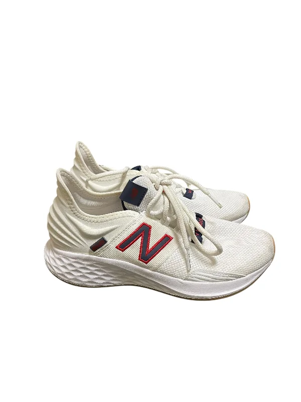 Athletic shoes with strong uppers-Shoes Sneakers By New Balance In White, Size: 7.5