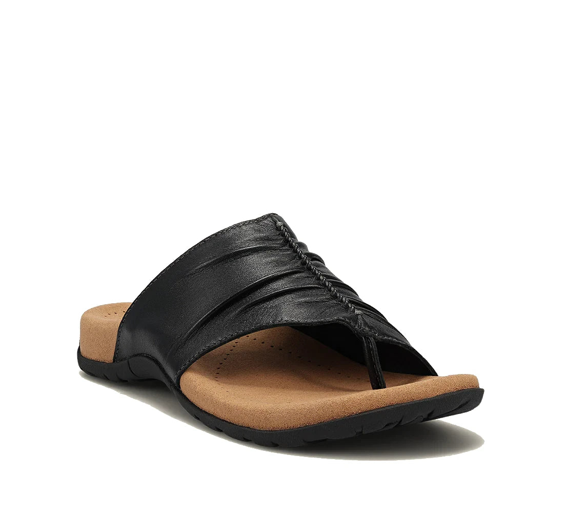 Sandals with flexible flair-Taos Women's Gift 2 - Black