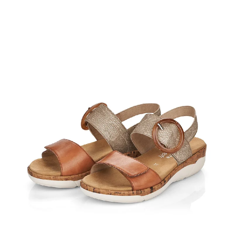 Sandals for eco-friendly ease-Women's Jocelyn Sandals - Noccia/Lehm-Metallic