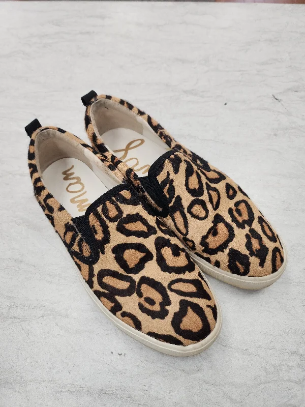 cozy flats for couples-Shoes Flats By Sam Edelman In Animal Print, Size: 5.5