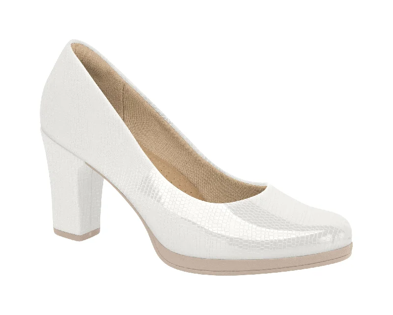 High heels green smoothie -Piccadilly Ref: 130185 Business Court Shoe Medium Heel in Lizzard White