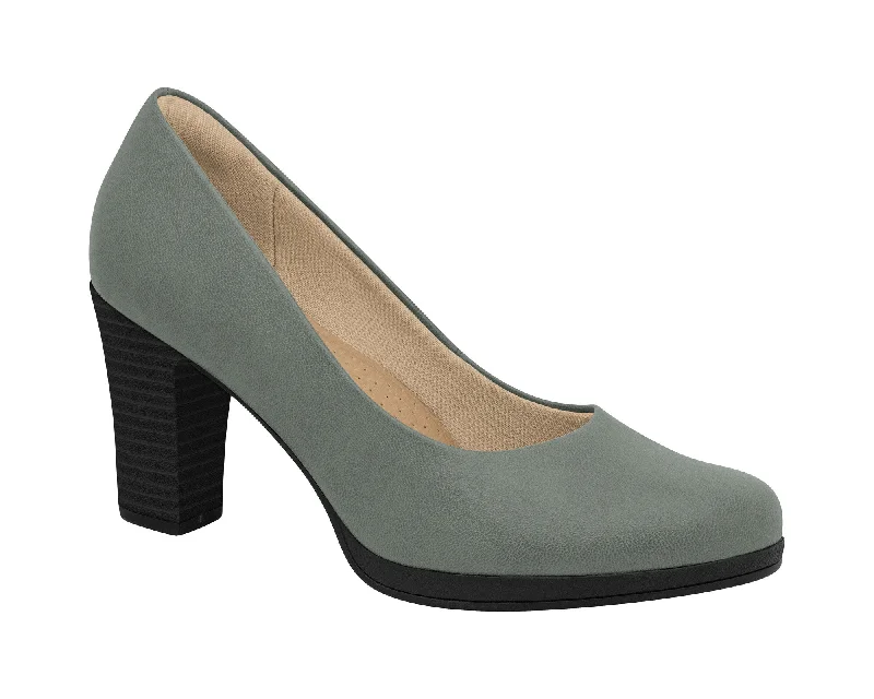 High heels antioxidant rich -Piccadilly Ref: 130185 Business Court Shoe Medium Heel in Asparagus