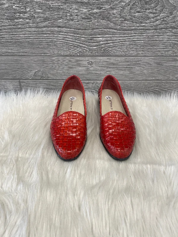 affordable flats for families-Shoes Flats By Clothes Mentor In Red, Size: 7.5