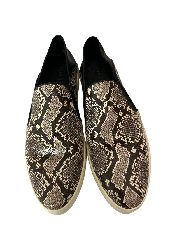 Athletic shoes with lightweight soles-Shoes Sneakers By Vince In Snakeskin Print, Size: 9