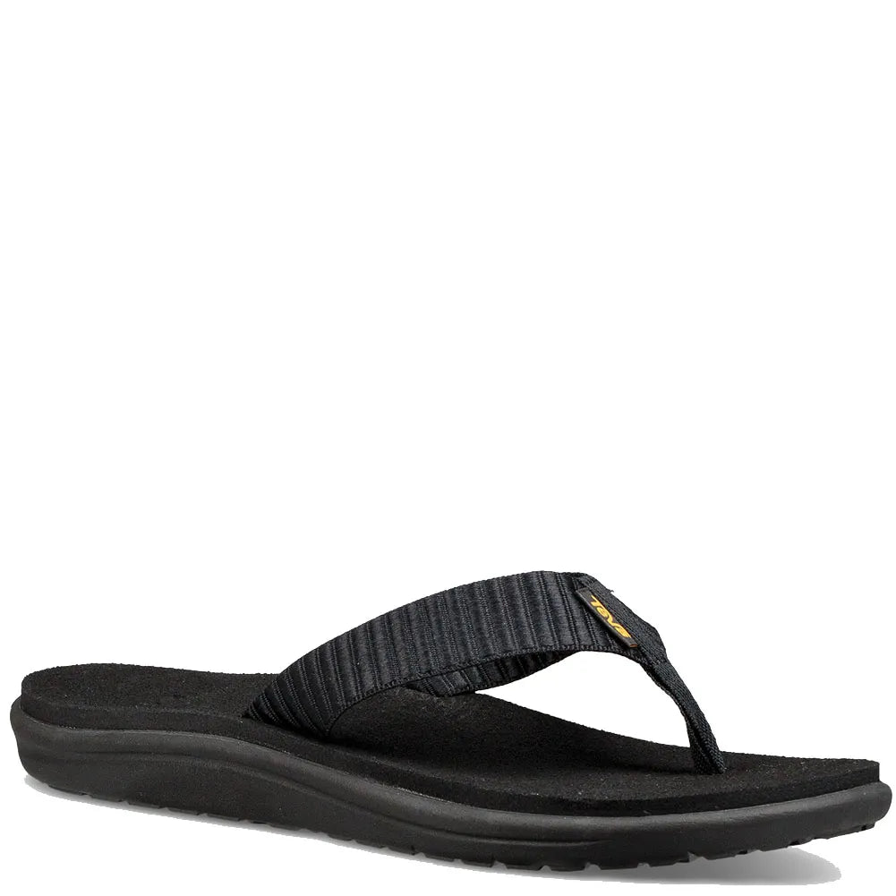 Sandals for foot health-Teva Women's Voya Flip - Bar Street Black