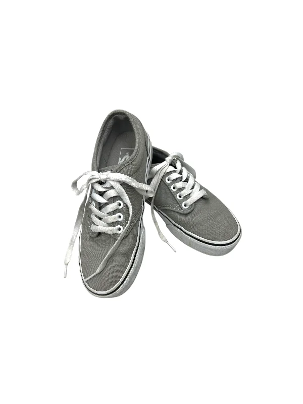 Athletic shoes with soft padding-Shoes Sneakers By Vans In Grey, Size: 6