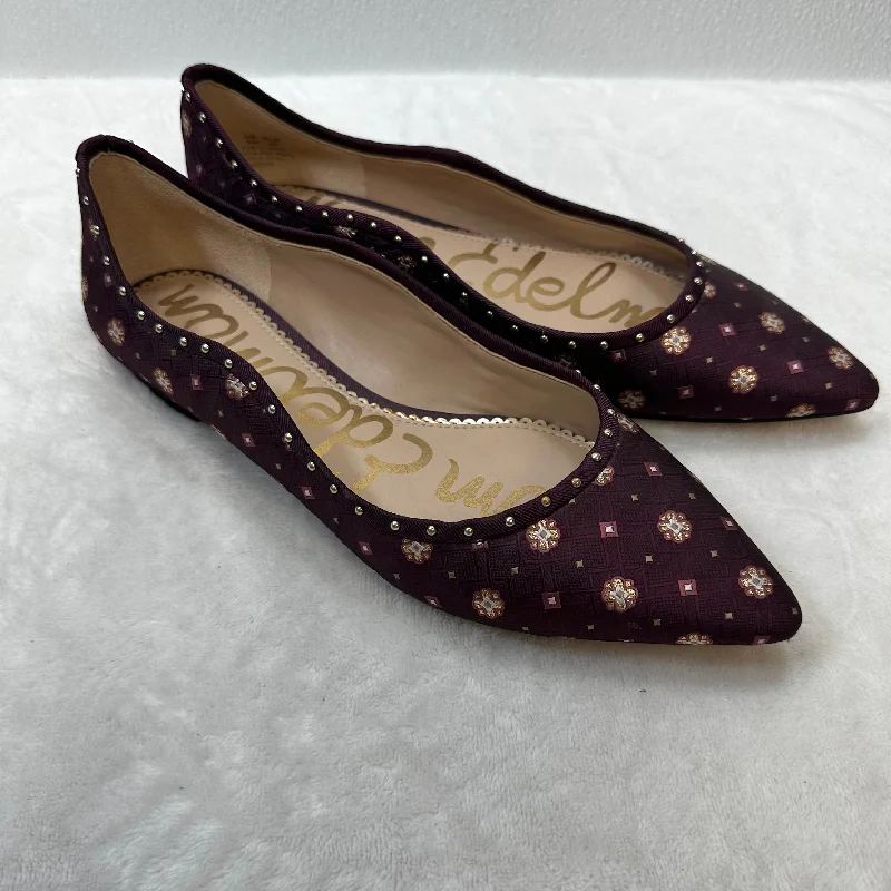 modern flats with views-Shoes Flats By Sam Edelman In Purple, Size: 8