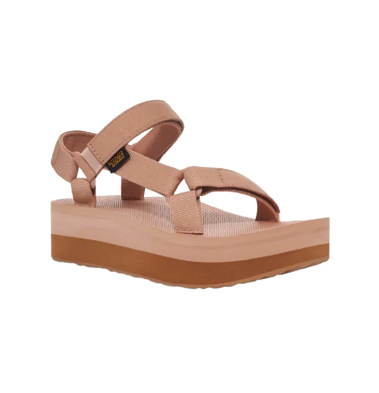 Sandals with bold design-Teva Women's Flatform Universal Sandal - Maple Sugar/Lion