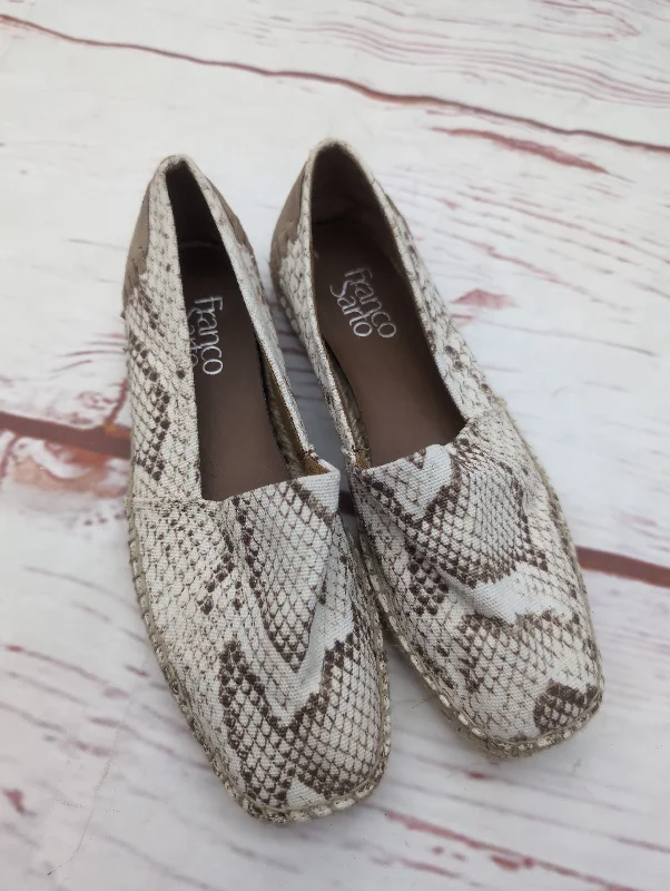 trendy flats for creatives-Shoes Flats Other By Franco Sarto In Snakeskin Print, Size: 7