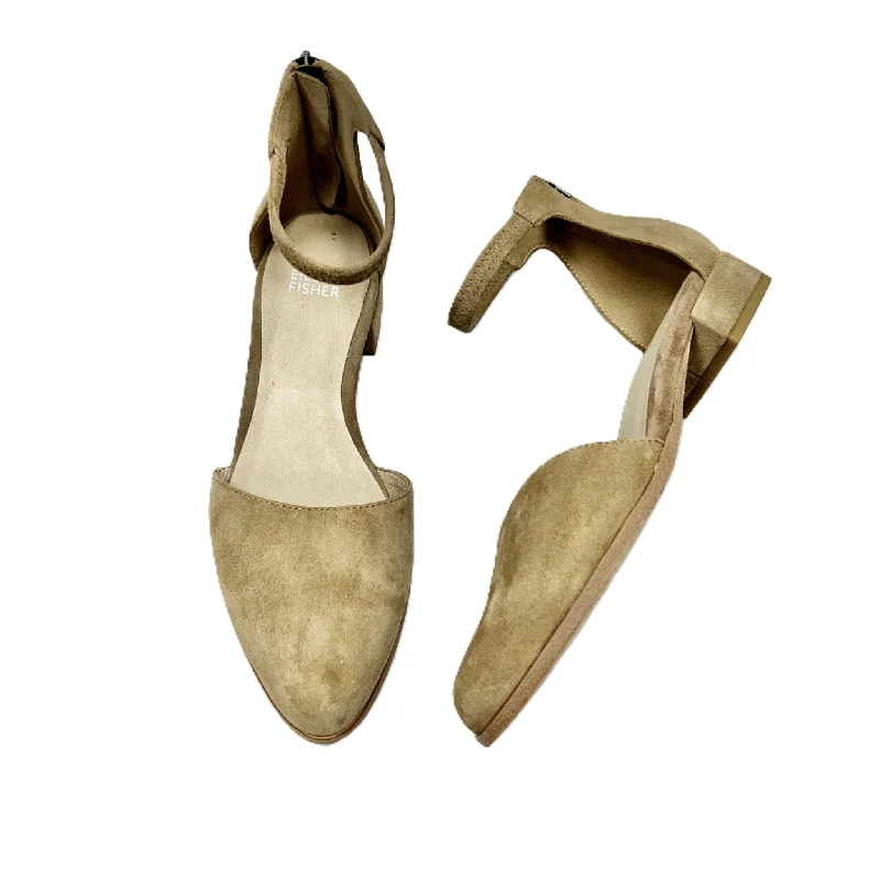 flats near music spots-Shoes Flats By Eileen Fisher In Tan, Size: 6