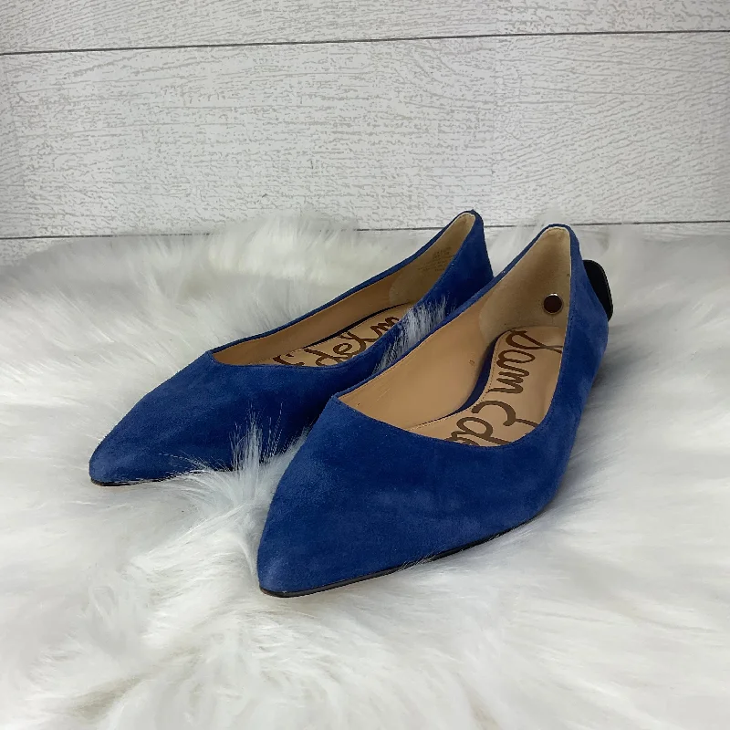 stylish flats for families-Shoes Flats By Sam Edelman In Blue, Size: 8