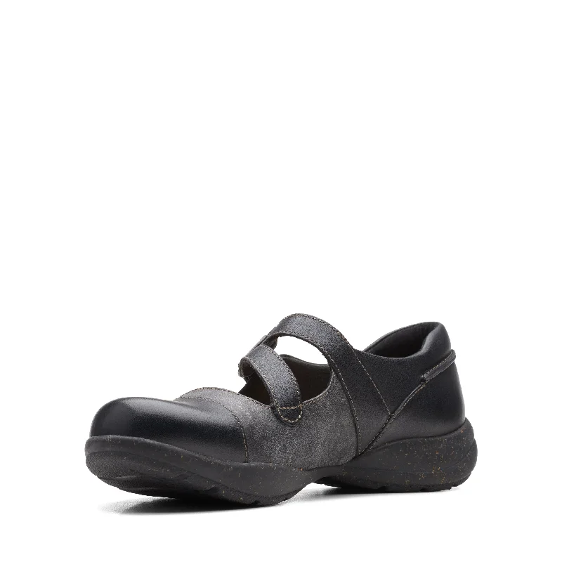 Sandals for relaxed fit-Clarks Women's Roseville Jane - Black