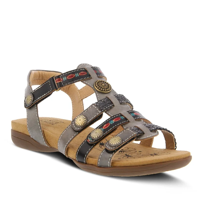 Sandals with cushioned flair-Spring Step Women's L'Artiste Jerlene - Gray