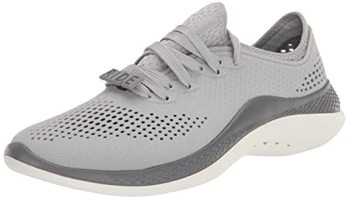 Athletic shoes with smooth designs-Crocs Damen Literide 360 Pacer Sneakers, Hellgrau/Schiefergrau, 37 EU