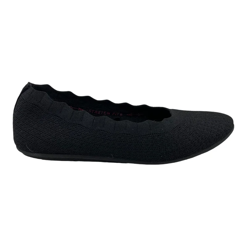 flats with cozy patios-Shoes Flats By Skechers In Black, Size:6.5