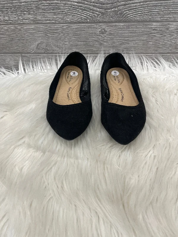 flats near shopping malls-Shoes Flats By Ophelia Roe In Black, Size: 7