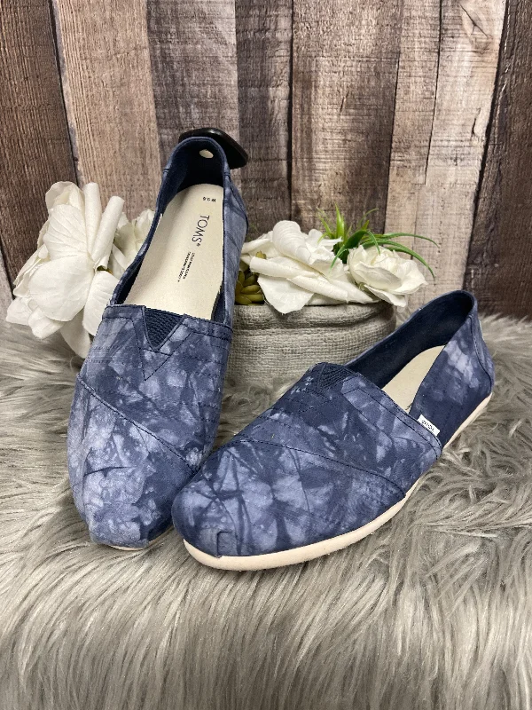 flats with pet areas-Shoes Flats By Toms In Blue, Size: 9.5