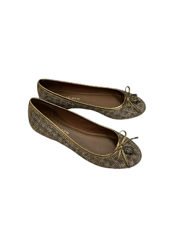 flats with cozy vibes-Shoes Flats By Kurt Geiger In Gold, Size: 9