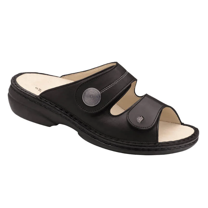 Sandals with quick-dry glow-Finn Comfort Women's Sansibar - Black