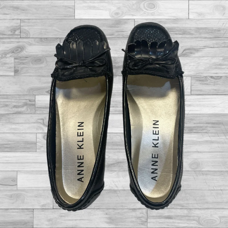 flats with modern layouts-Shoes Flats Ballet By Anne Klein In Black, Size: 7