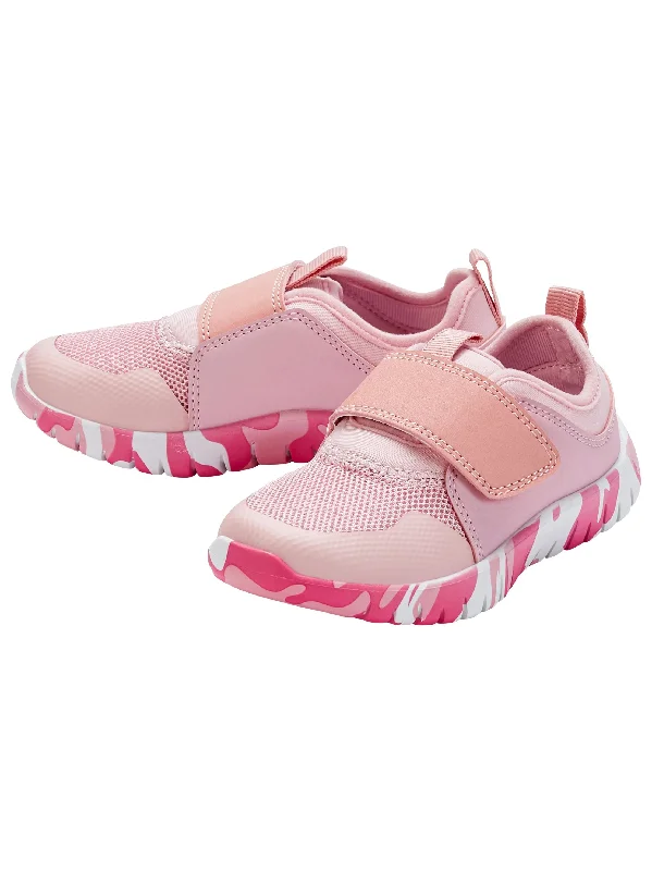 Athletic shoes with soft insoles-Kids Girl's Printed Sneakers,Pink