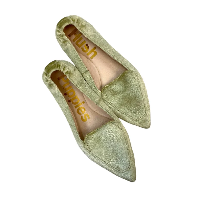 best flats for trends-Shoes Flats By Hush Puppies In Green, Size: 6.5