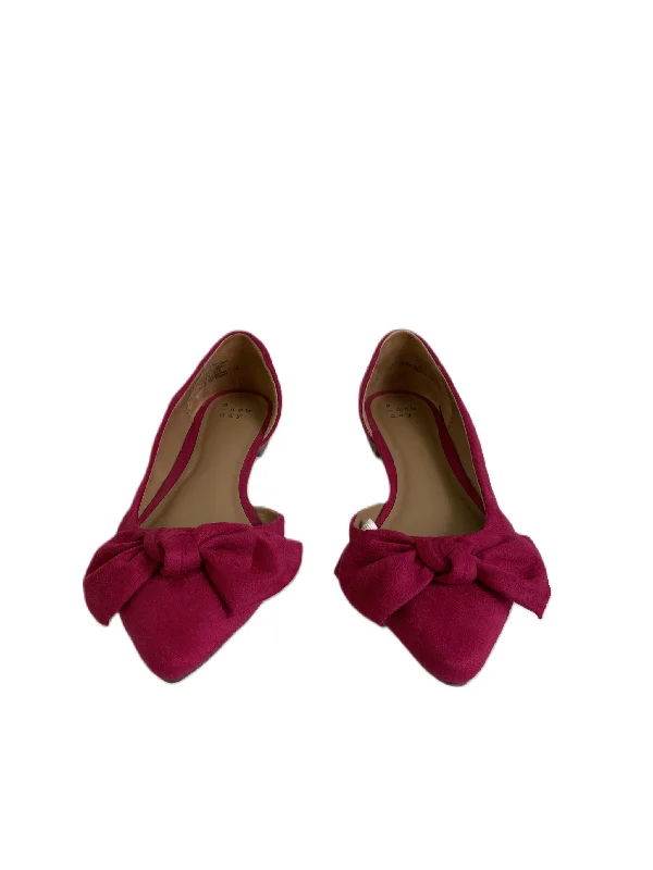 stylish flats for workers-Shoes Flats By A New Day In Pink, Size: 7.5