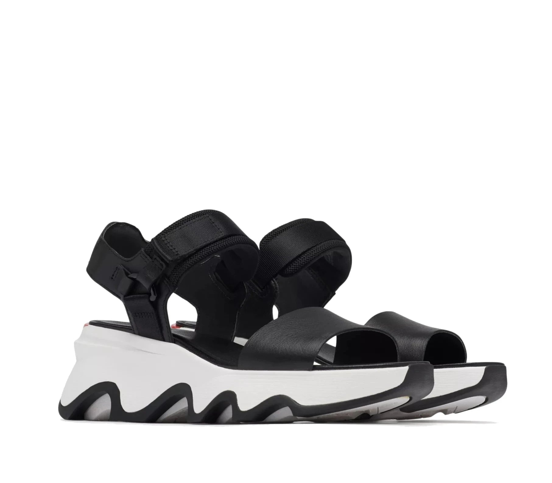 Sandals with lightweight vibes-Sorel Women's Kinetic Y-Strap Sandal - Black/Sea Salt