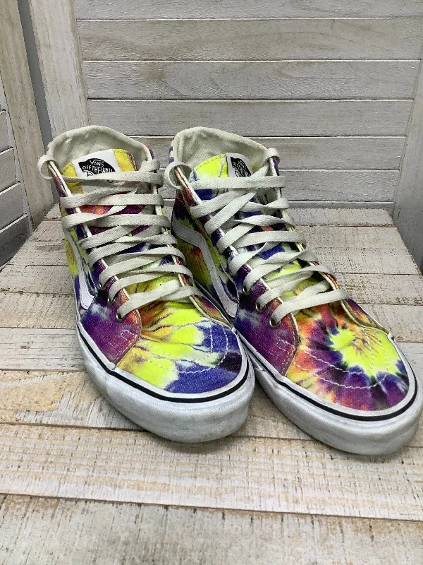 luxury flats with pool-Shoes Flats By Vans In Tie Dye Print, Size: 9.5