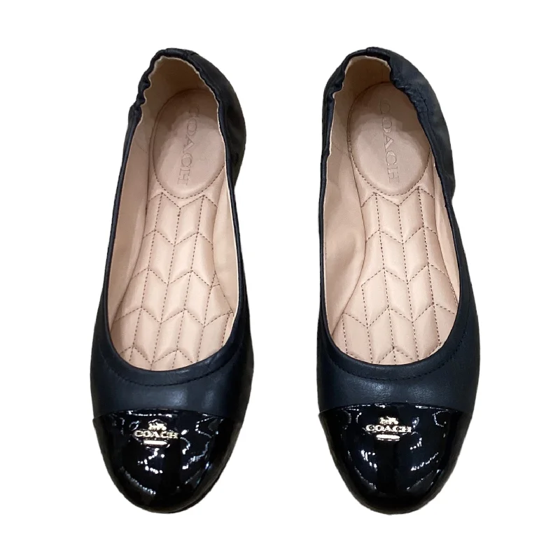 flats with pets allowed-Shoes Flats By Coach In Black, Size: 9.5